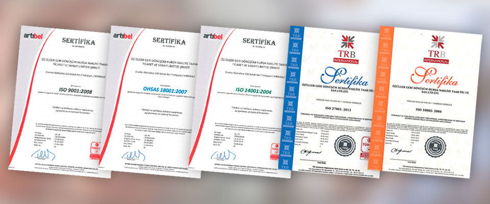 Sertifikalar ...